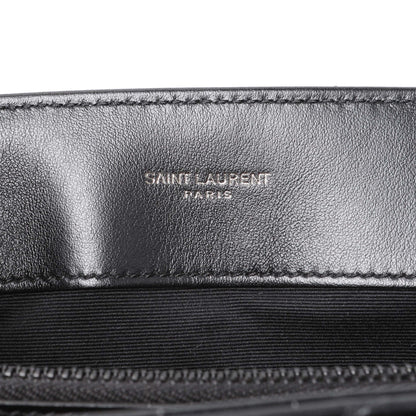 Exclusive Saint Laurent Black Calfskin Medium Loulou — Lifestyle View