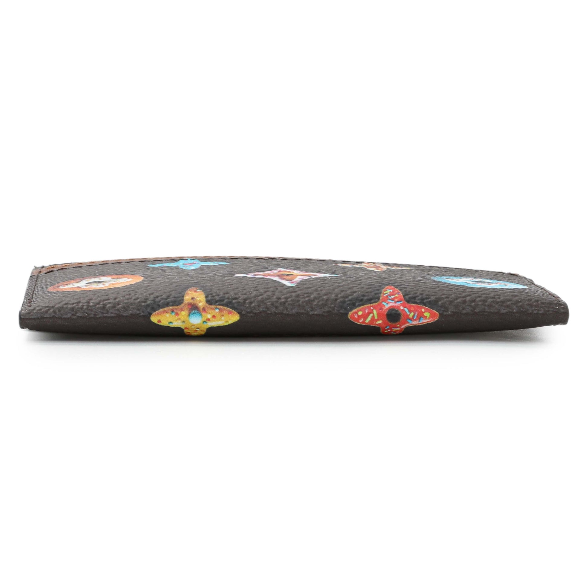 Exclusive Louis Vuitton Monogram Chocolate Donut Double Cardholder — Back View