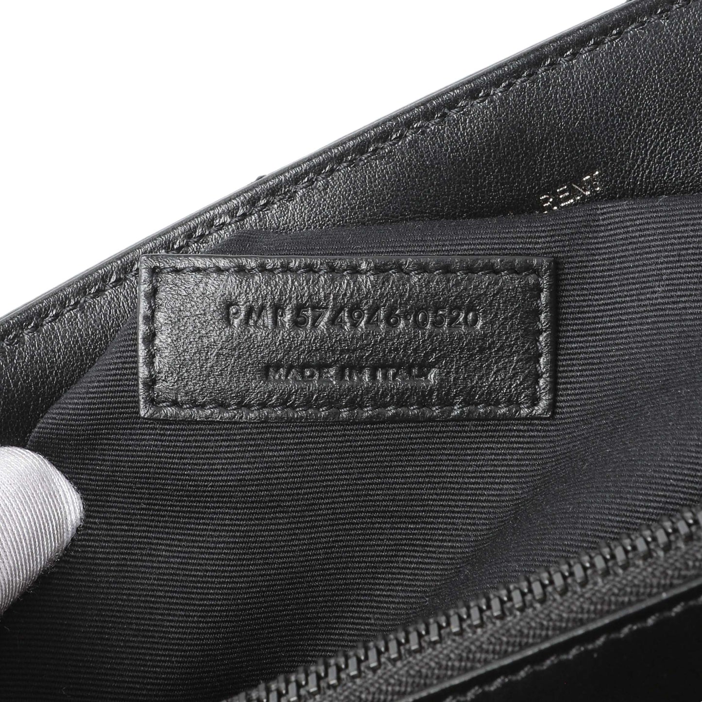 Exclusive Saint Laurent Black Calfskin Medium Loulou — Alternate View 7