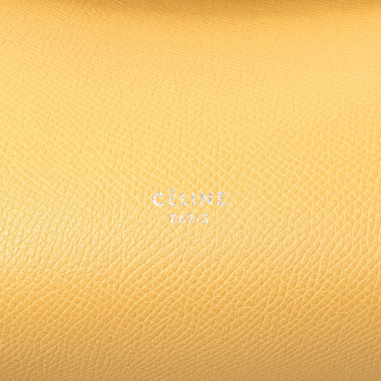 Exclusive Celine Yellow Grained Calfskin Mini Belt Bag — Alternate View 9