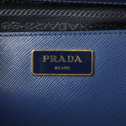 Exclusive Prada Blue Saffiano Medium Galleria Double Zip Tote — Alternate View 9