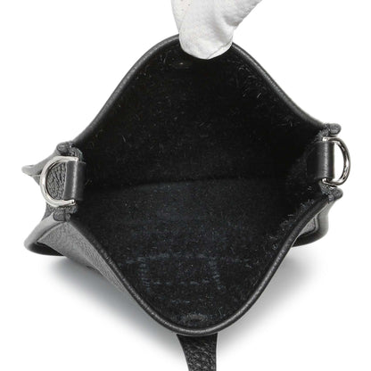 Exclusive Hermes Black Clemence Evelyne TPM — Top View