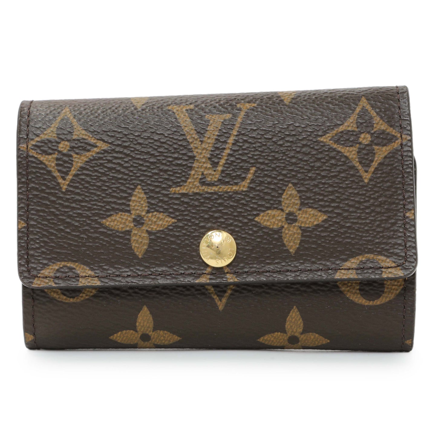 Exclusive Louis Vuitton Monogram 6 Key Holder — Front View