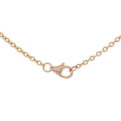 Exclusive Cartier 18K Rose Gold Interlocking Love Necklace — Back View