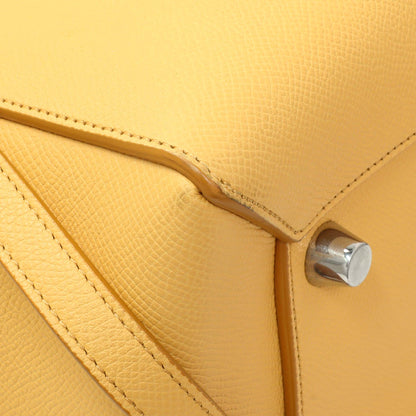 Exclusive Celine Yellow Grained Calfskin Mini Belt Bag — Top View