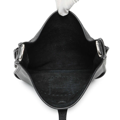 Exclusive Hermes Black Clemence Evelyne III PM — Top View