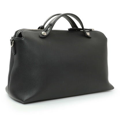 Exclusive Fendi Black Vitello Dolce By The Way Boston Bag — Side View