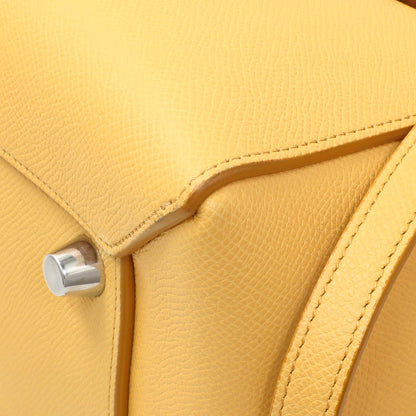 Exclusive Celine Yellow Grained Calfskin Mini Belt Bag — Detail View