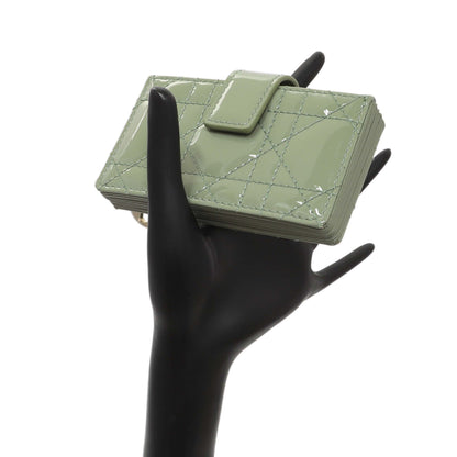 Exclusive Christian Dior Patent Cannage Lady Dior 5-Gusset Card Holder — Alternate View 7