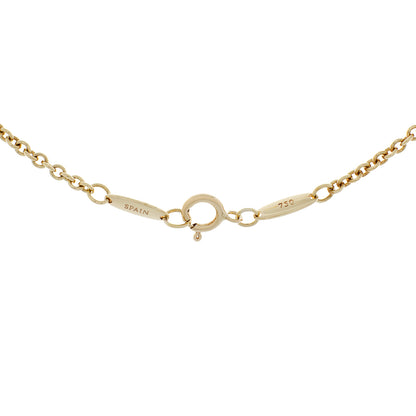 Exclusive Tiffany & Co. 18K Yellow Gold Open Heart Lariat Necklace — Top View