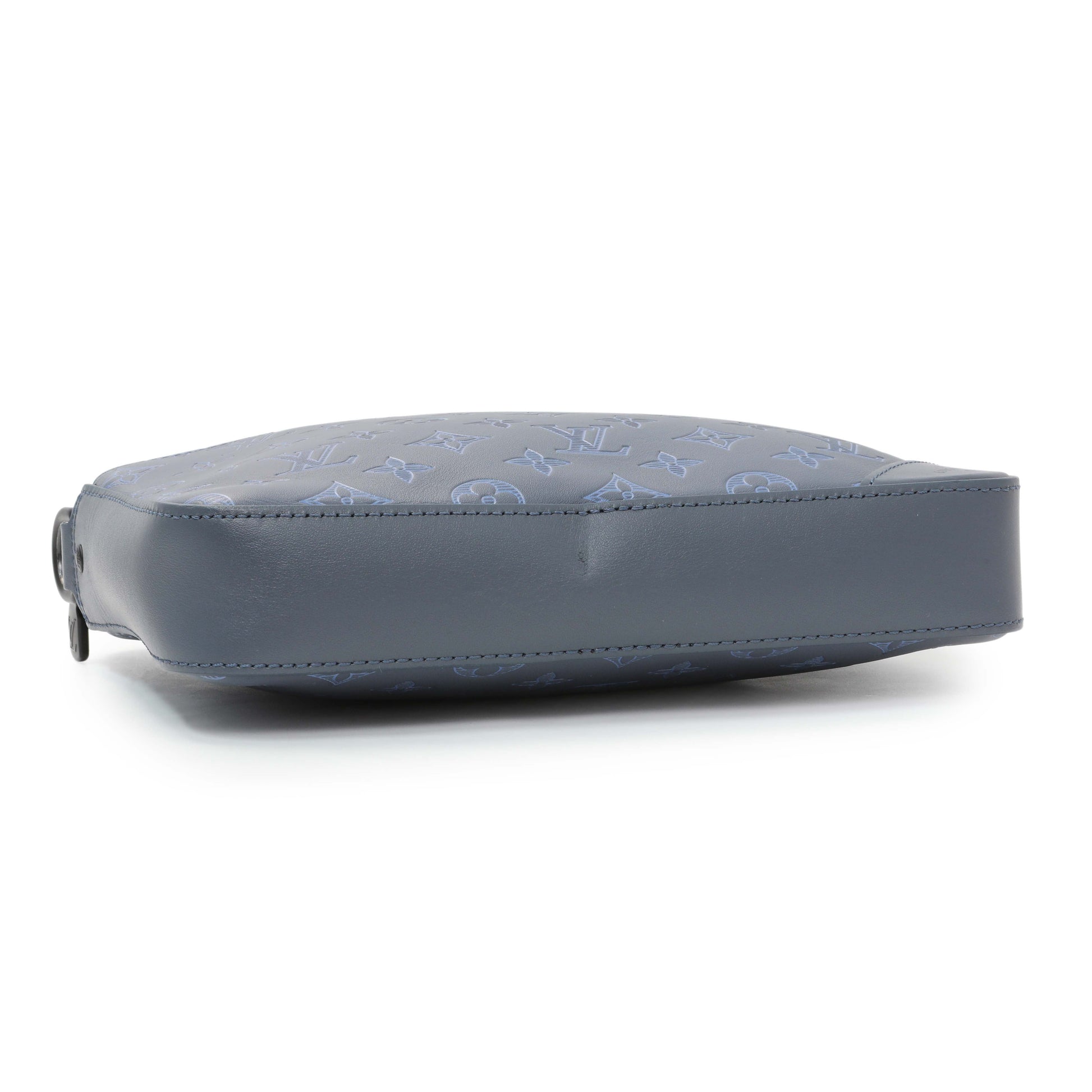 Exclusive Louis Vuitton Navy Monogram Shadow Duo Messenger — Back View