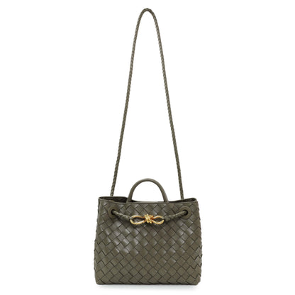 Exclusive Bottega Veneta Pickle Intrecciato Small Andiamo — Front View