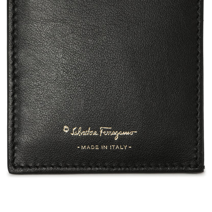 Exclusive Salvatore Ferragamo Black Calfskin Vara Bow Wallet — Alternate View 7