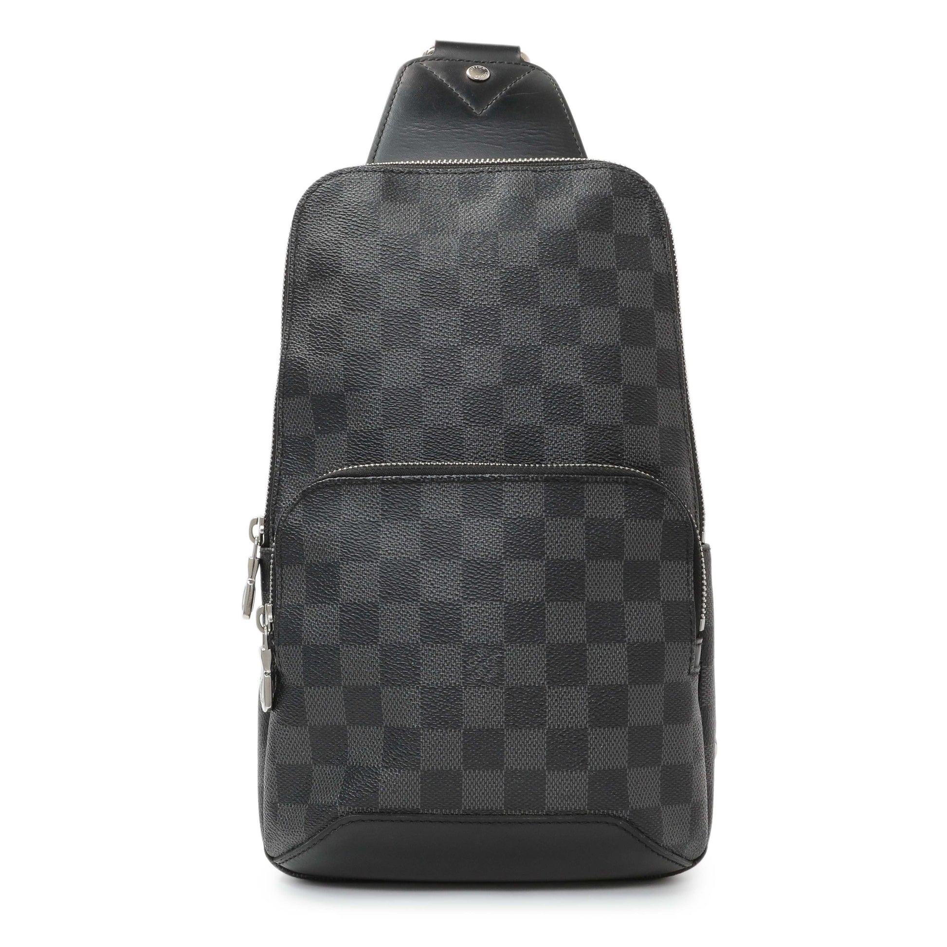 Exclusive Louis Vuitton Damier Graphite Avenue Sling — Front View