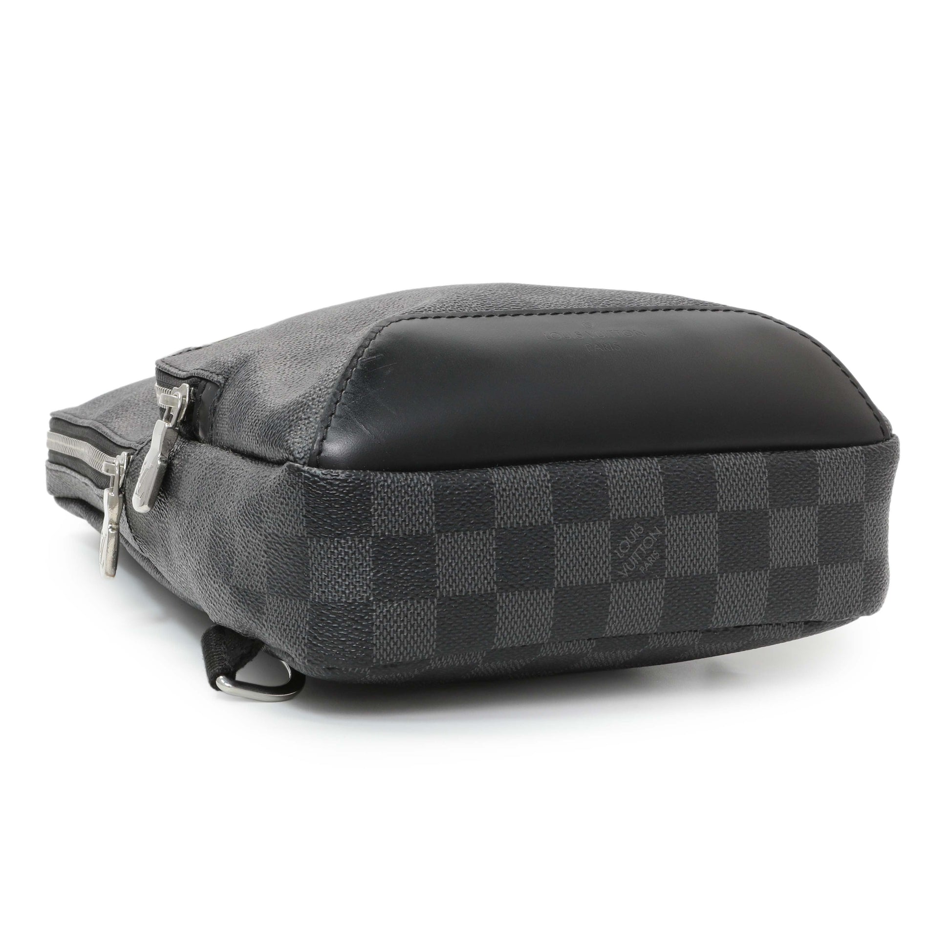 Exclusive Louis Vuitton Damier Graphite Avenue Sling — Back View