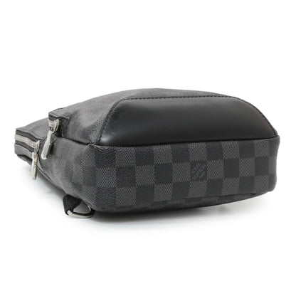 Exclusive Louis Vuitton Damier Graphite Avenue Sling — Back View