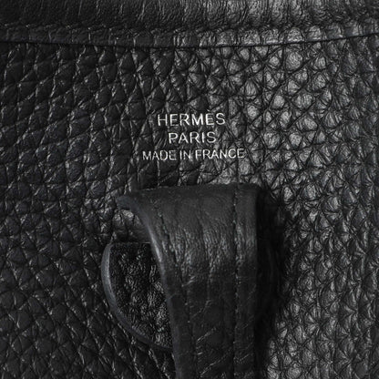 Exclusive Hermes Black Clemence Evelyne TPM — Detail View