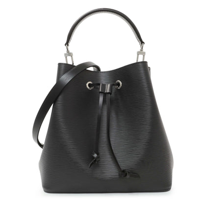 Exclusive Louis Vuitton Black Epi Neonoe MM — Front View