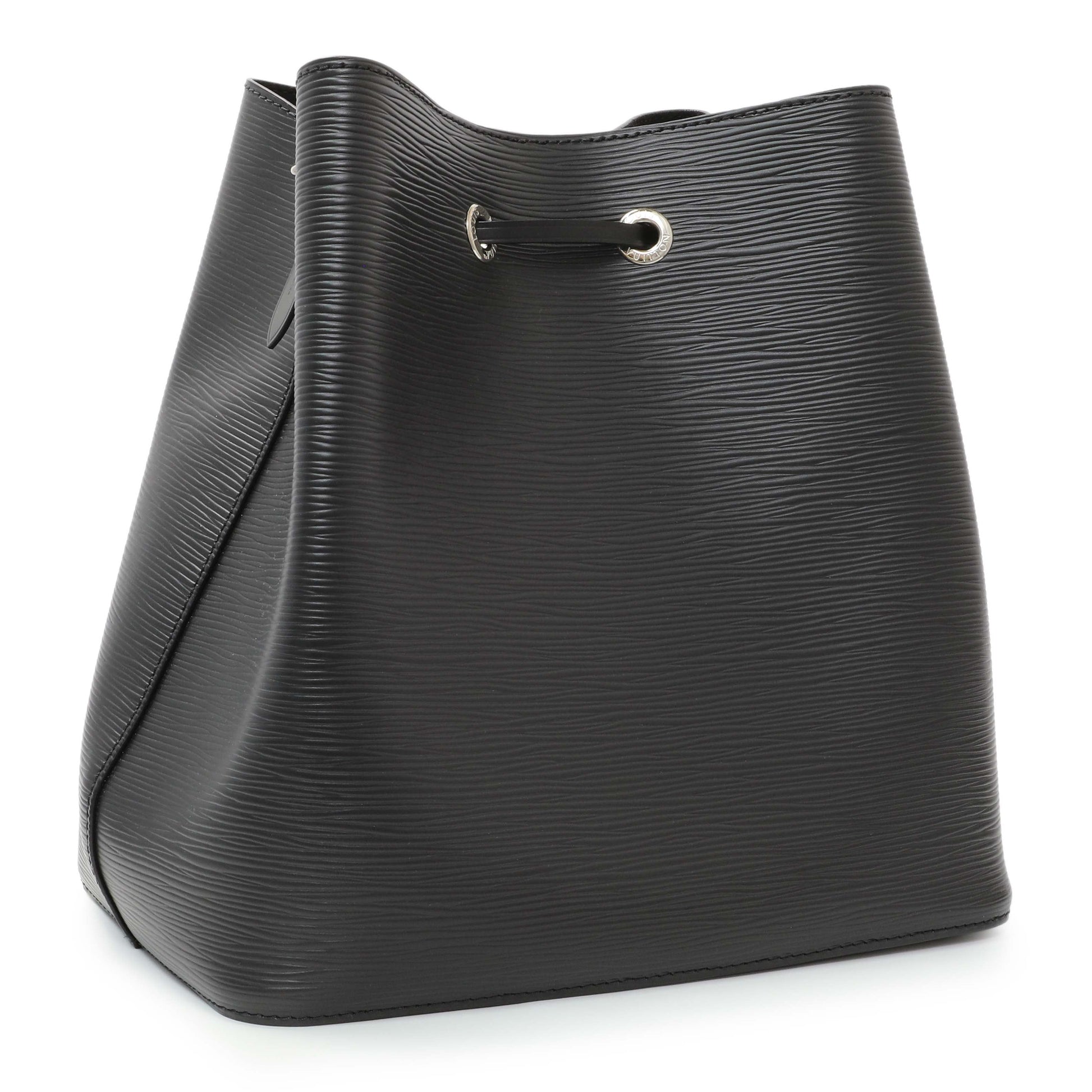 Exclusive Louis Vuitton Black Epi Neonoe MM — Side View