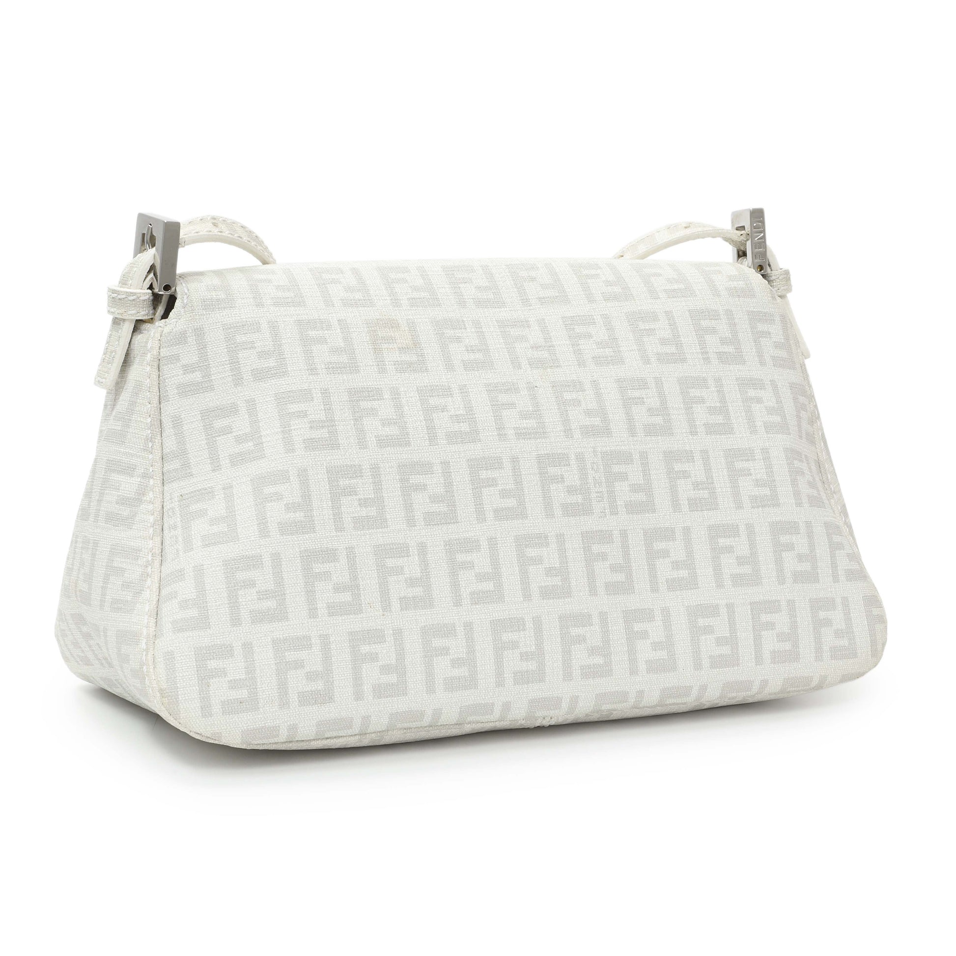 Exclusive Fendi White Mini Mama Baguette — Side View