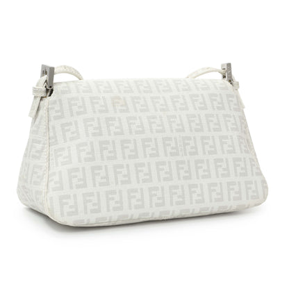 Exclusive Fendi White Mini Mama Baguette — Side View