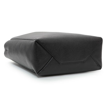 Exclusive Celine Black Grained Calfskin Small Vertical Cabas — Back View