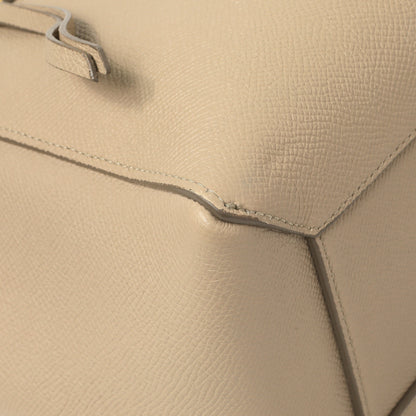 Exclusive Celine Light Taupe Grained Calfskin Micro Belt Bag — Lifestyle View