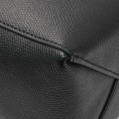 Exclusive Celine Black Grained Calfskin Small Vertical Cabas — Top View