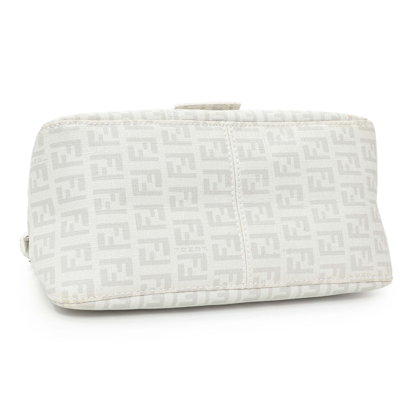 Exclusive Fendi White Mini Mama Baguette — Back View