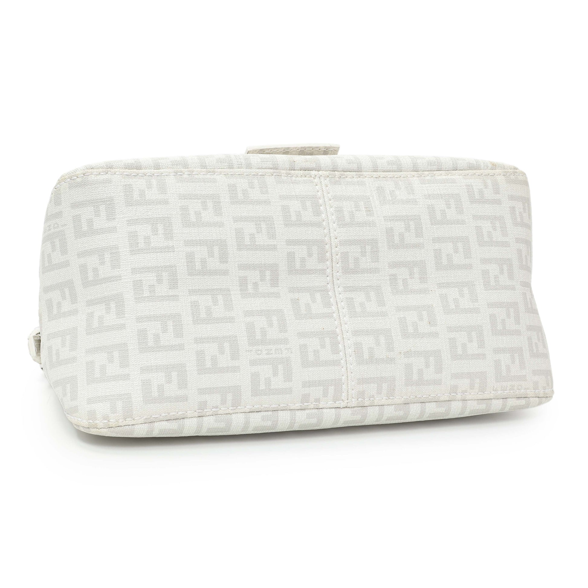 Exclusive Fendi White Mini Mama Baguette — Back View