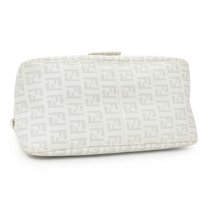 Exclusive Fendi White Mini Mama Baguette — Back View