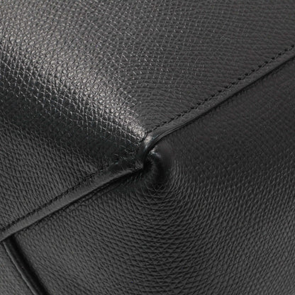 Exclusive Celine Black Grained Calfskin Small Vertical Cabas — Detail View