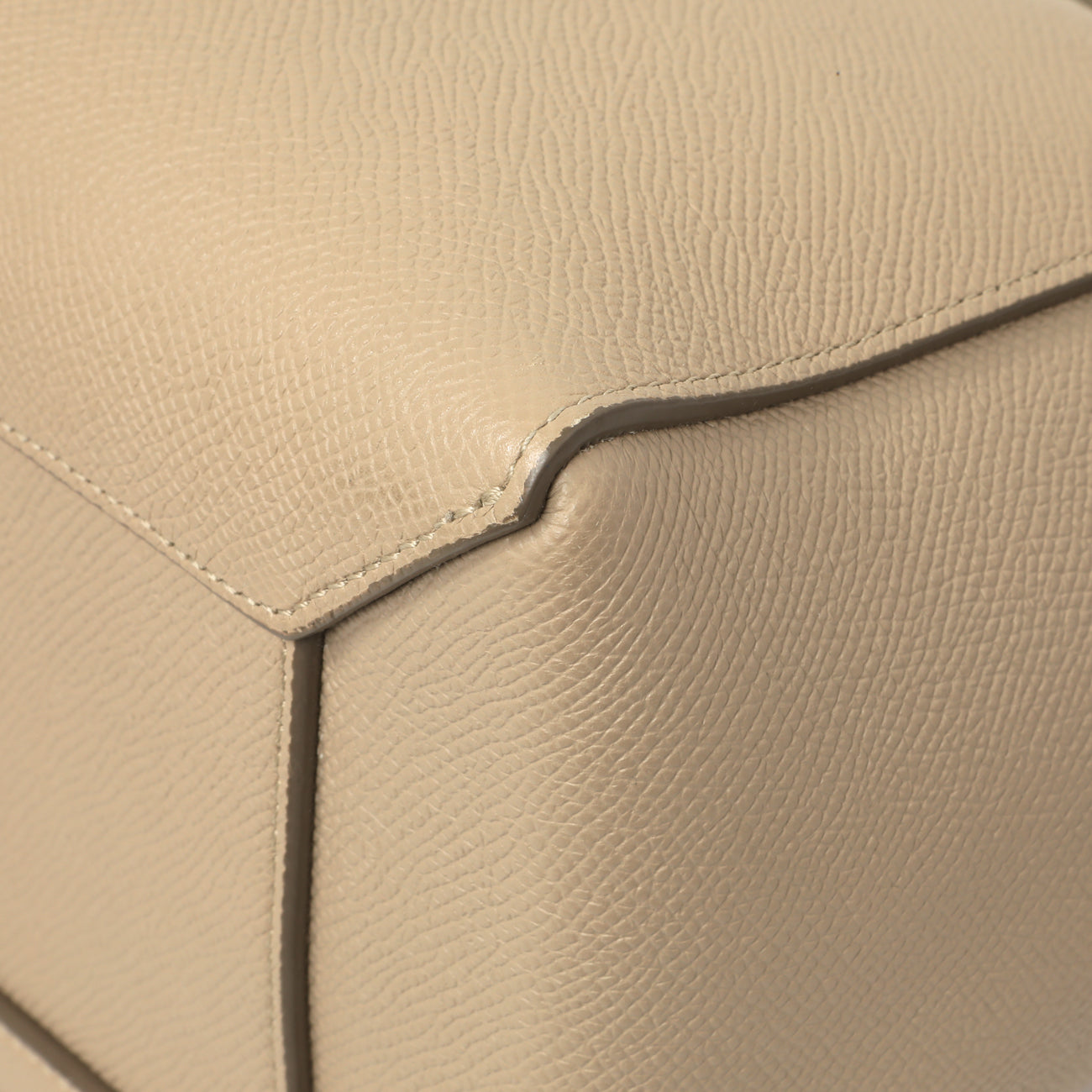 Exclusive Celine Light Taupe Grained Calfskin Micro Belt Bag — Alternate View 7