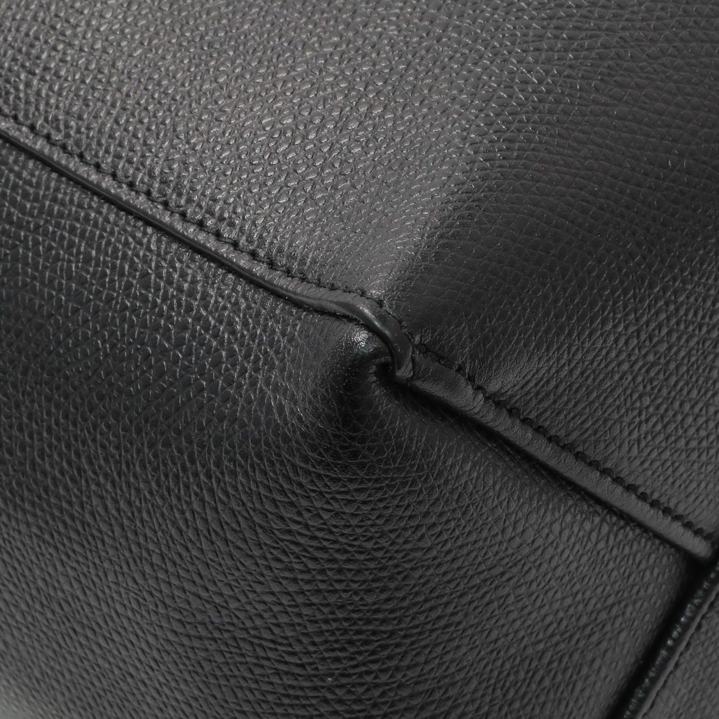 Exclusive Celine Black Grained Calfskin Small Vertical Cabas — Lifestyle View