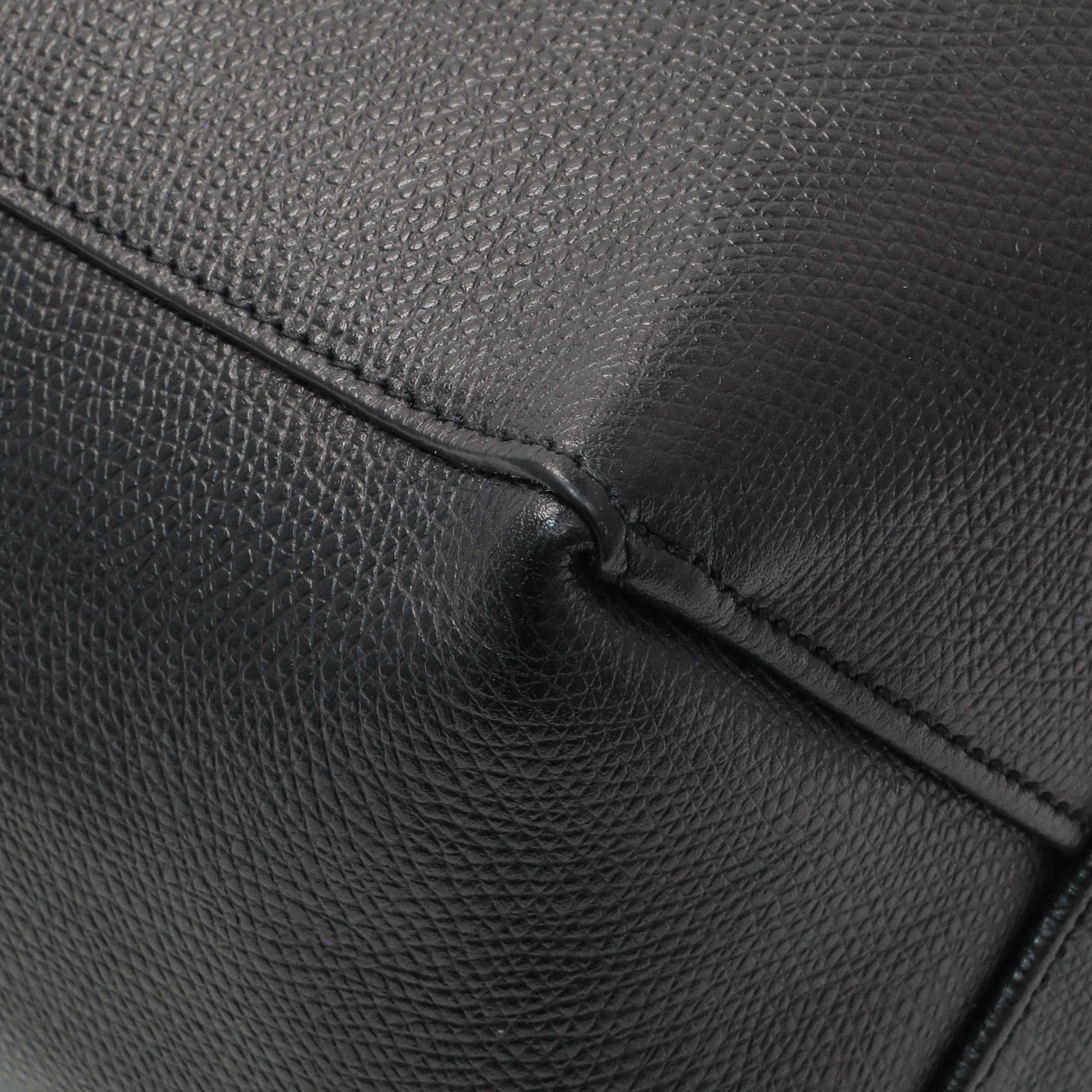 Exclusive Celine Black Grained Calfskin Small Vertical Cabas — Lifestyle View