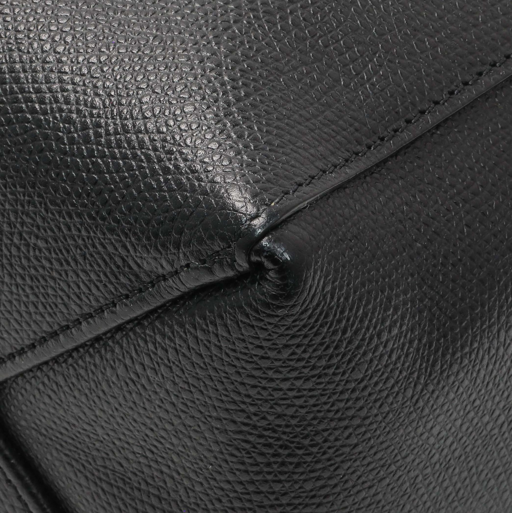 Exclusive Celine Black Grained Calfskin Small Vertical Cabas — Alternate View 7
