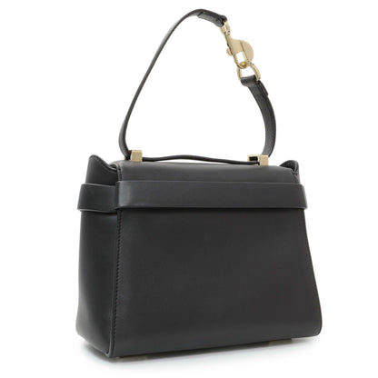 Exclusive Chloe Black Calfskin Nacha Shoulder Bag — Side View