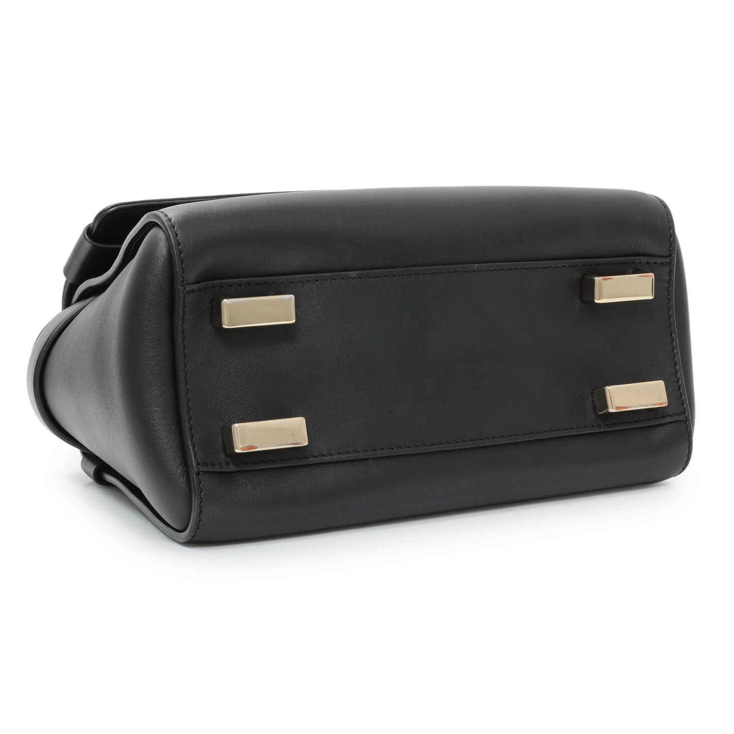 Exclusive Chloe Black Calfskin Nacha Shoulder Bag — Back View