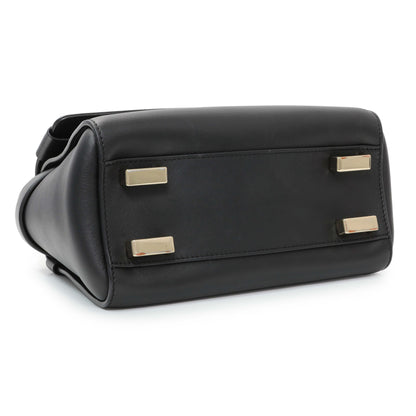 Exclusive Chloe Black Calfskin Nacha Shoulder Bag — Back View