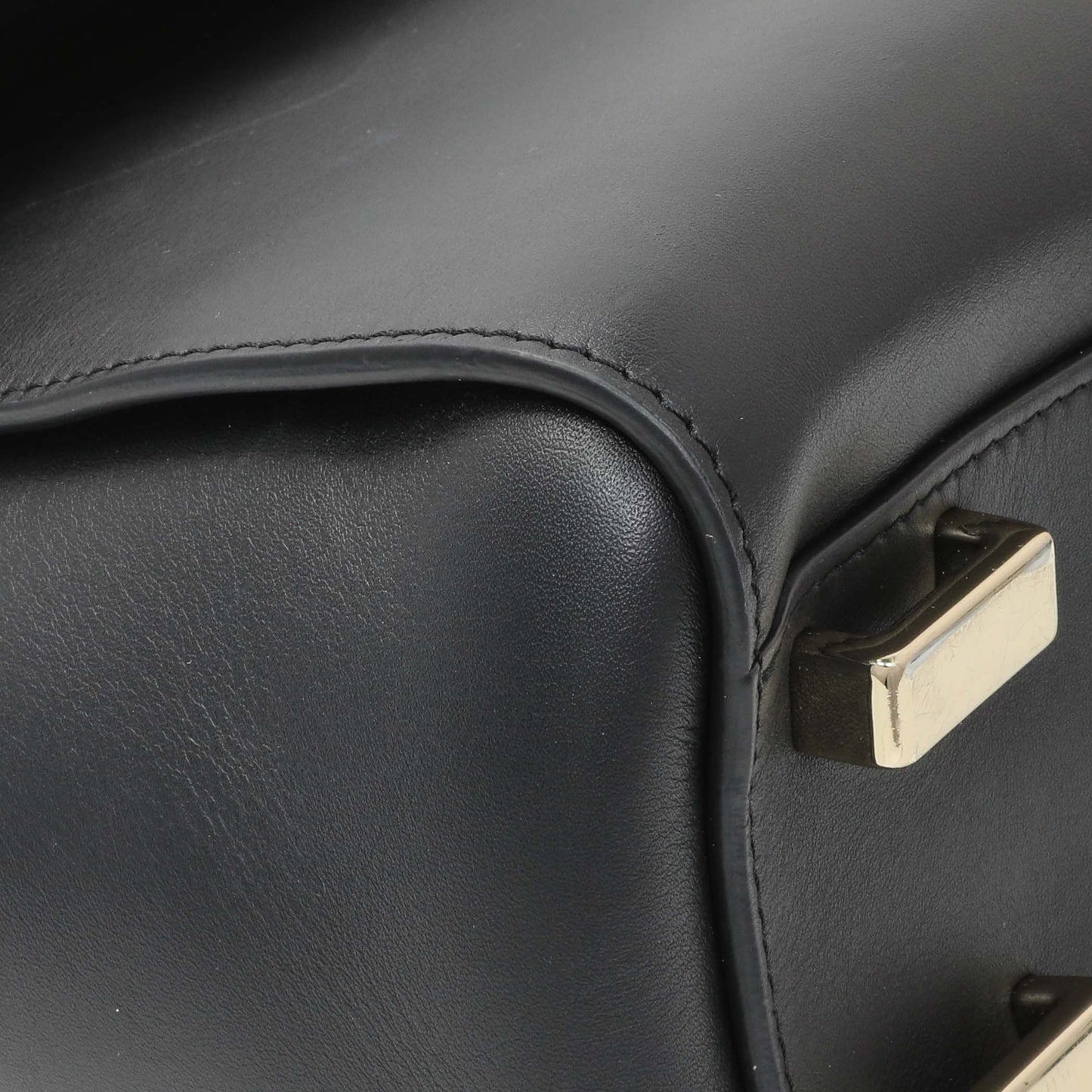 Exclusive Chloe Black Calfskin Nacha Shoulder Bag — Top View