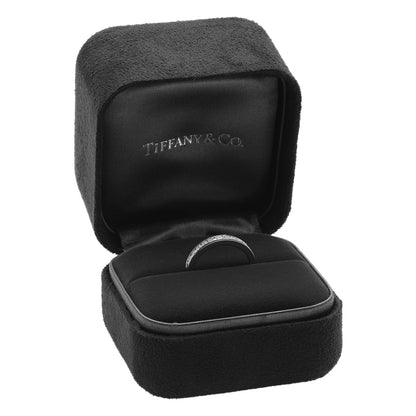 Exclusive Tiffany & Co. Platinum Diamond Legacy Half Eternity Band — Detail View