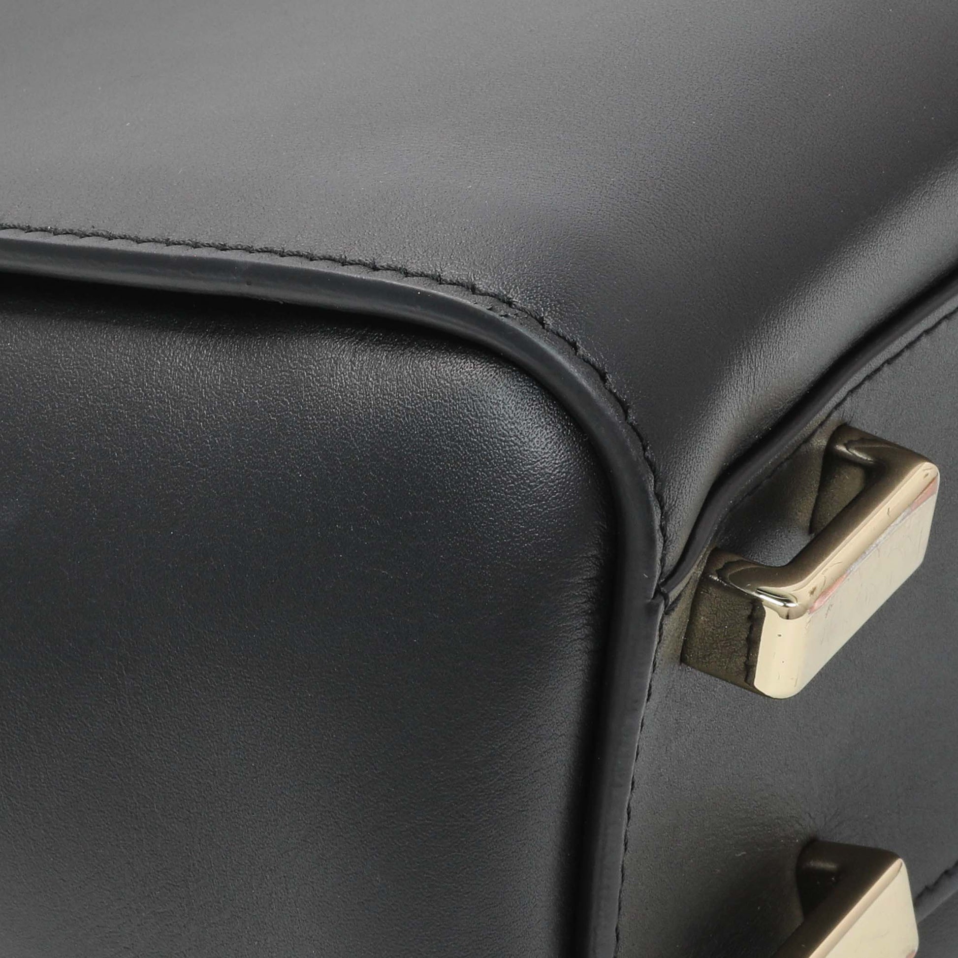 Exclusive Chloe Black Calfskin Nacha Shoulder Bag — Lifestyle View