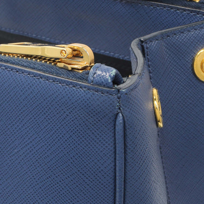 Exclusive Prada Blue Saffiano Medium Galleria Double Zip Tote — Alternate View 10