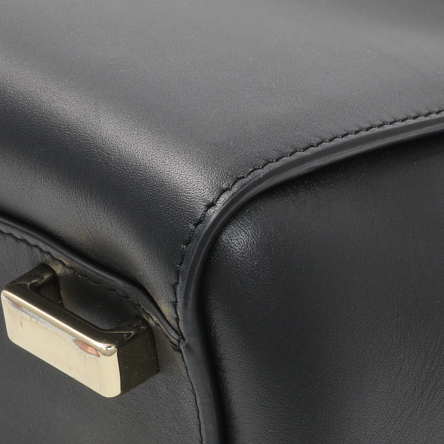 Exclusive Chloe Black Calfskin Nacha Shoulder Bag — Alternate View 7