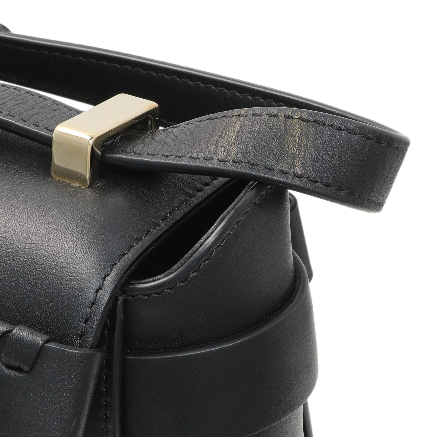 Exclusive Chloe Black Calfskin Nacha Shoulder Bag — Alternate View 11