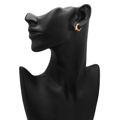 Exclusive Chopard 18K Rose Gold Chopardissimo Earrings — Back View