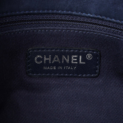 Exclusive Chanel Blue Iridescent Calfskin Bubble Flap — Alternate View 9