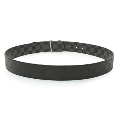 Exclusive Louis Vuitton Reversible Damier Infini LV Initiales 40mm Belt — Top View