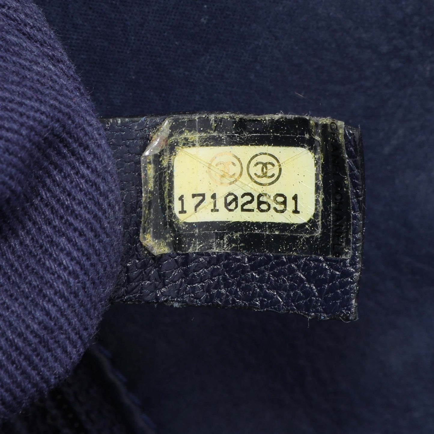 Exclusive Chanel Blue Iridescent Calfskin Bubble Flap — Alternate View 10