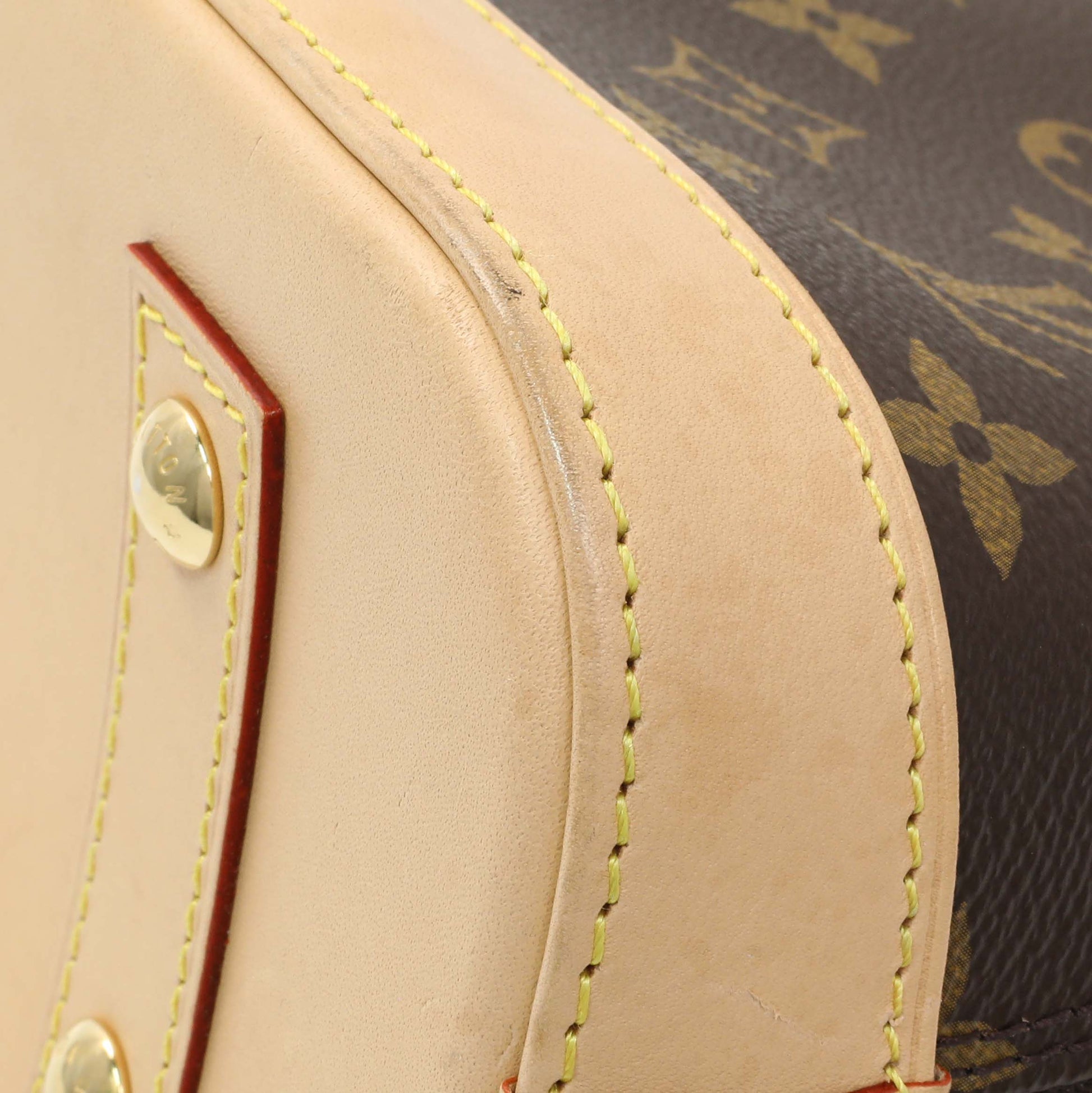 Exclusive Louis Vuitton Monogram Alma BB — Detail View